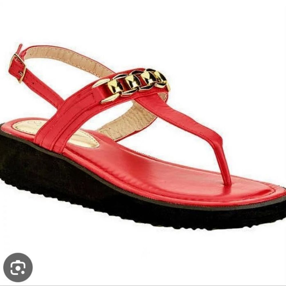 Victoria K. Women's 7 Fashion Chain Link Strap Sandal